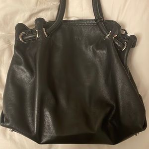 Black furla bag big sized